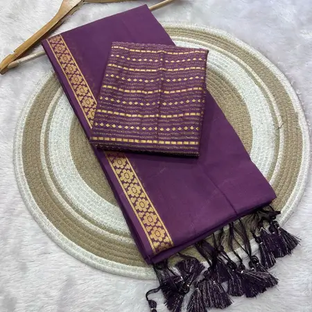 Mul Cotton Silk Saree